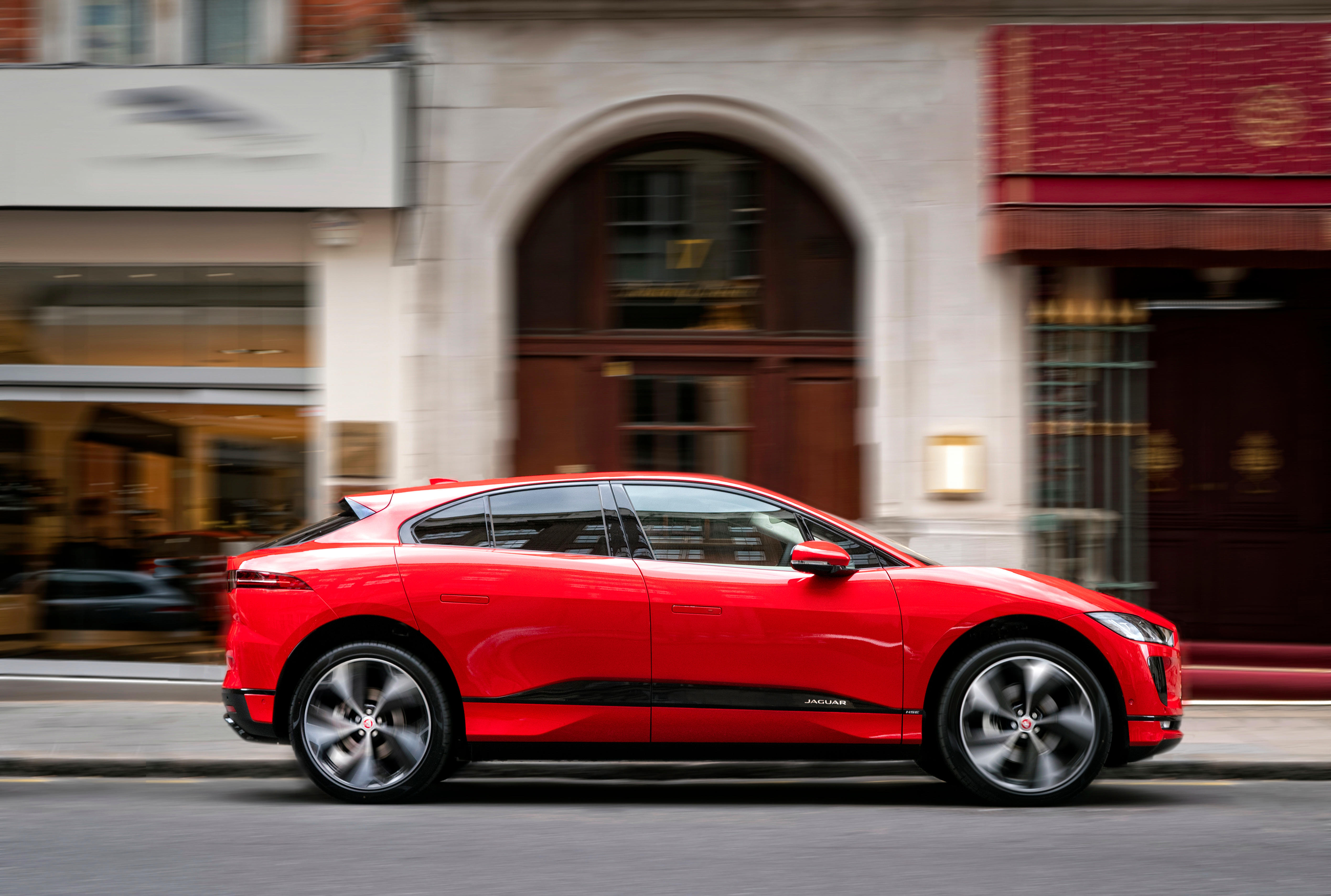 Jaguar i Pace electric automobile in London UK