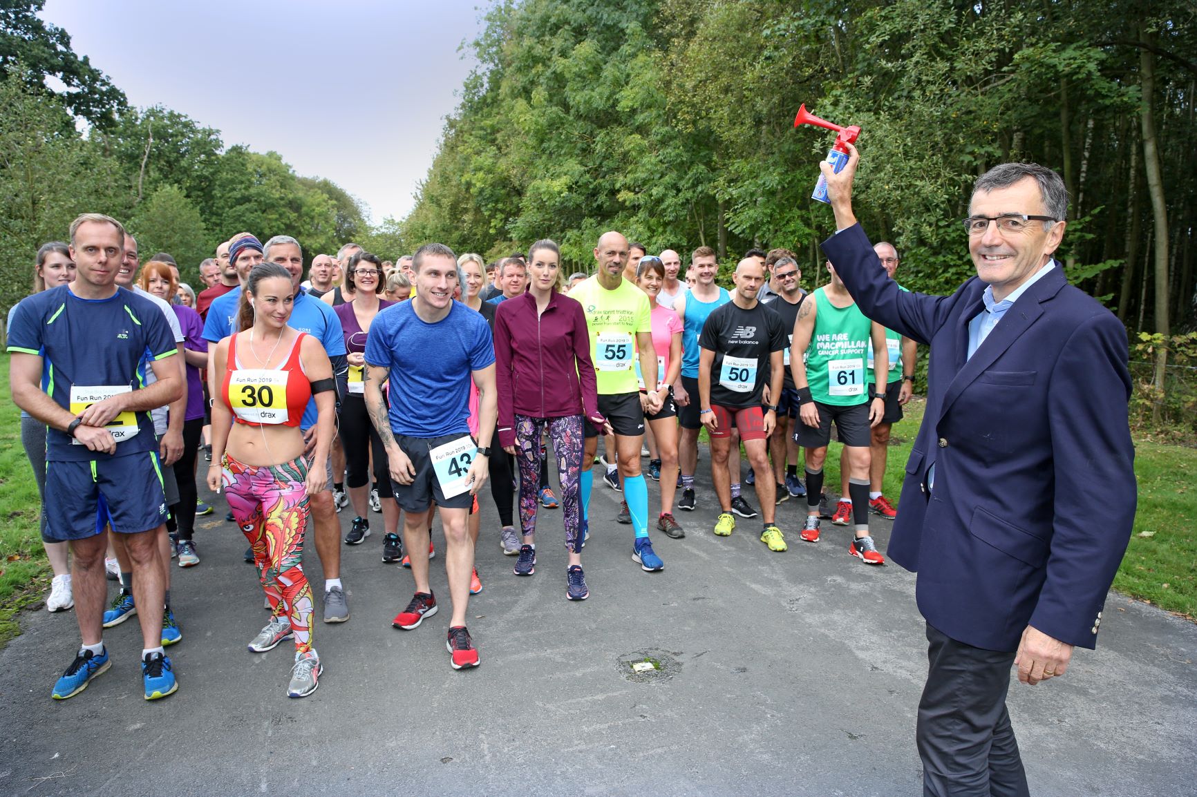 Drax employees fun run for Macmillan Cancer Support