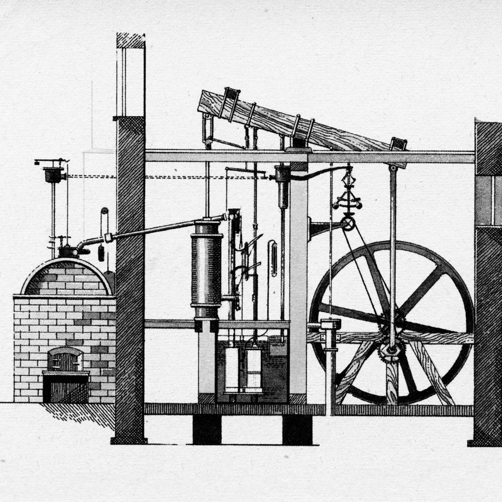 Watt steam engine, 1784 - Drax